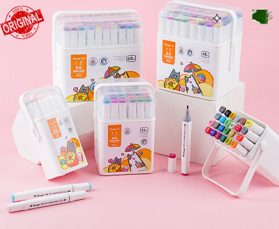 Picture of GUANGBO Markers Sets 36 Colors Sketching Markers Double Head Alco. Based Felt Tip Pen Art School Supplies Drawing Set For Artists