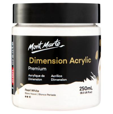 Picture of Mont Marte Dimension Acrylic Premium 250ml  Pearl White