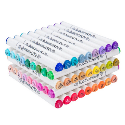 Picture of 80ps Superior Touch Soft Head art sketch double headed Art marker Premium Quality