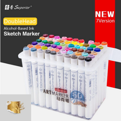 Picture of 80ps Superior Touch Soft Head art sketch double headed Art marker Premium Quality
