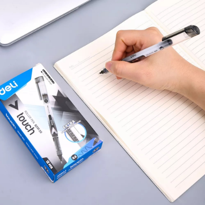 Picture of Deli V-Touch Liquid Ink Roller Pen 0.5mm Black Q20120