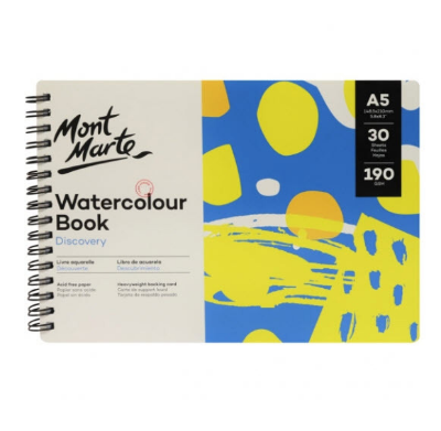 Picture of Mont Marte Watercolour Book A5 Size (30 Sheets)