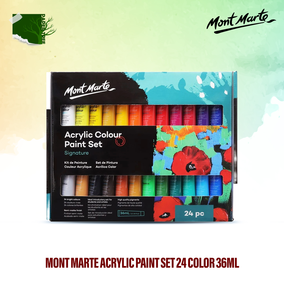 Picture of Mont Marte Signature Acrylic Paint Set 36 ML - 24 colors