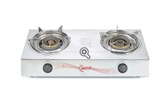 Picture of RFL Double Stainless Steel Auto Gas Stove (Queen CI) (Line Gas)