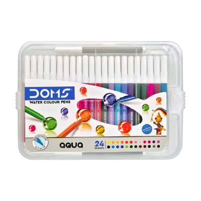 Picture of DOMS Aqua Water Colour Pen 24 Shades with Plastic Case