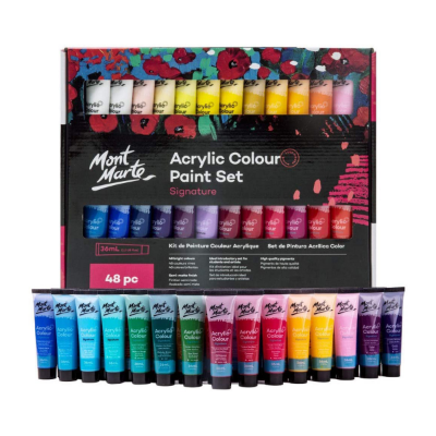 Picture of Mont Marte Acrylic Color 36ml Colour Tubes 18/24/36/48 Shades