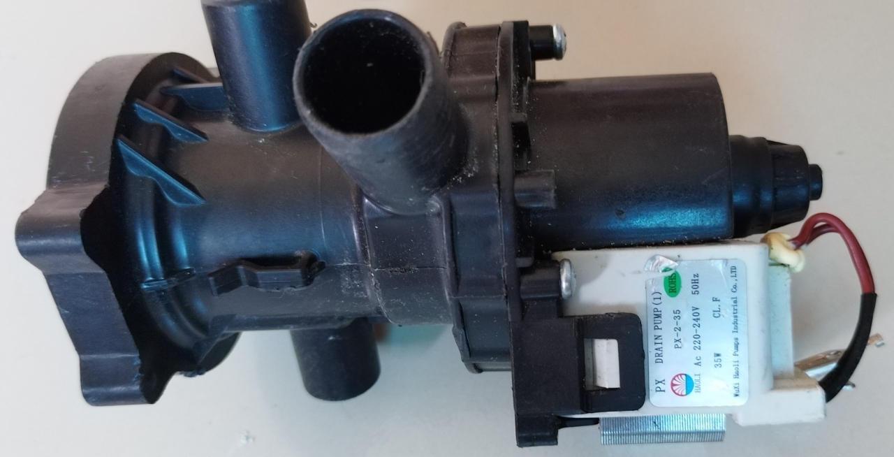 Picture of Washing machine drain pump & motor. water drain pump. washing machine motor pump. Water Drain Pump. water drain motor for washing machine