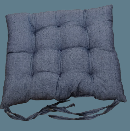 Picture of Chair Cushion. Chair Sitting Pillow, Chair Seat Cushion High Quality Cotton Fabric  40cmx40cm Size 1 pics gray color