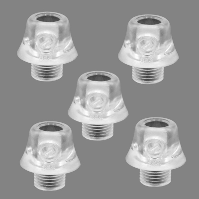 Picture of Electrical accessories. Electric light fitting. Plastic Wire lock cap M10.Tooth thread cable clip, wire grip for ceiling lamp. PVC cable gland. Cable lock 5 pic clear