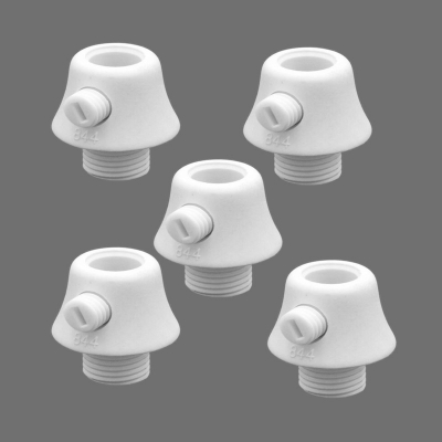 Picture of Electrical accessories. Electric light fitting. Plastic Wire lock cap M10.Tooth thread cable clip, wire grip for ceiling lamp. PVC cable gland. Cable lock 5 pic white