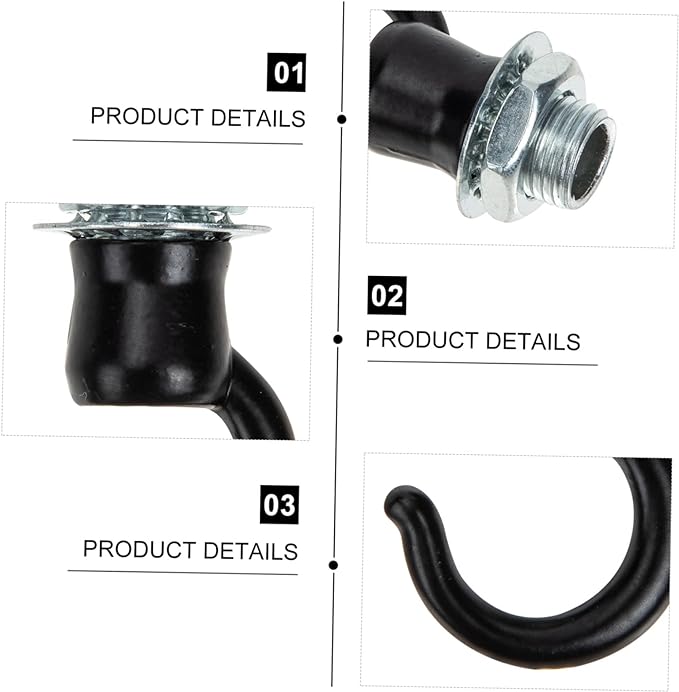 Picture of Electric lighting. light fitting accessories. Ceiling pendent light fitting. Ceiling light fixture accessories. Vintage Ceiling Rose Chandelier Hooks Retro Antique Metal Style.one metal hook