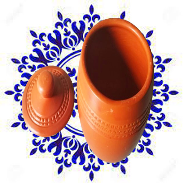 Picture of Clay milk and sugar pot, coffee milk and sugar pot Matir sugar pot. Matir milk pot
