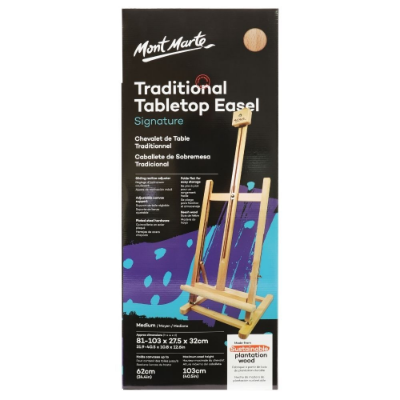 Picture of Mont Marte Medium Desk Easel Traditional Style Beech Wood