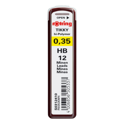 Picture of rOtring High-polymer fine leads 0.35 HB