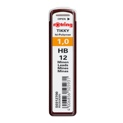 Picture of rOtring High-polymer fine leads 1.00 mm HB