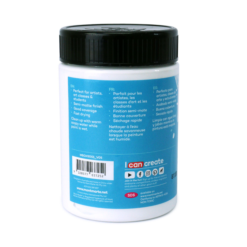 Picture of Mont Marte Acrylic Paint 300ml Titanium White
