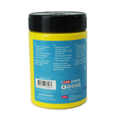 Picture of Mont Marte Signature Acrylic Paint 300ml Pot - Medium Yellow