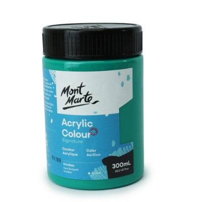 Picture of Mont Marte Signature Acrylic Paint 300ml Pot - Viridian