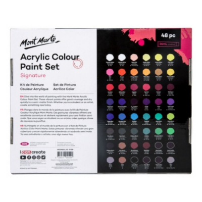 Picture of Mont Marte Acrylic Paint 48pc x 36ml Tubes