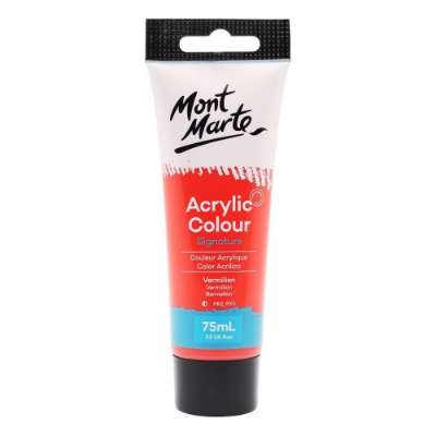 Picture of Mont Marte Signature Acrylic Paint 75ml Tube - Vermillion