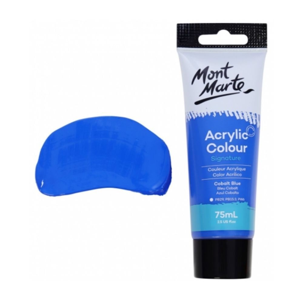 Picture of Mont Marte Signature Acrylic Paint 75ml Tube - Cobalt Blue