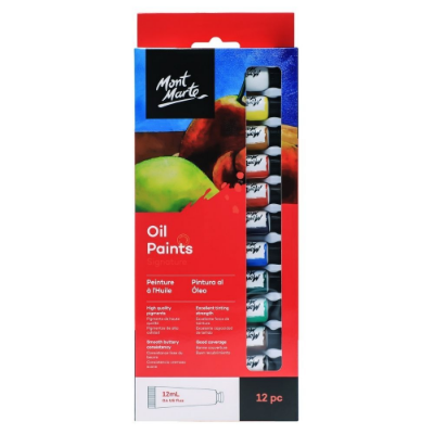 Picture of Mont Marte Oil Paint 12pc x 12ml