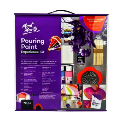Picture of Mont Marte Pouring Paint Experience Kit 72pc