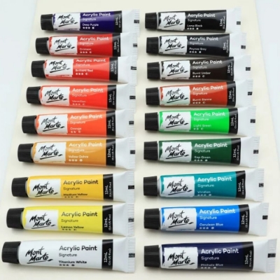 Picture of Mont Marte Acrylic Paints 18pc x 12ml