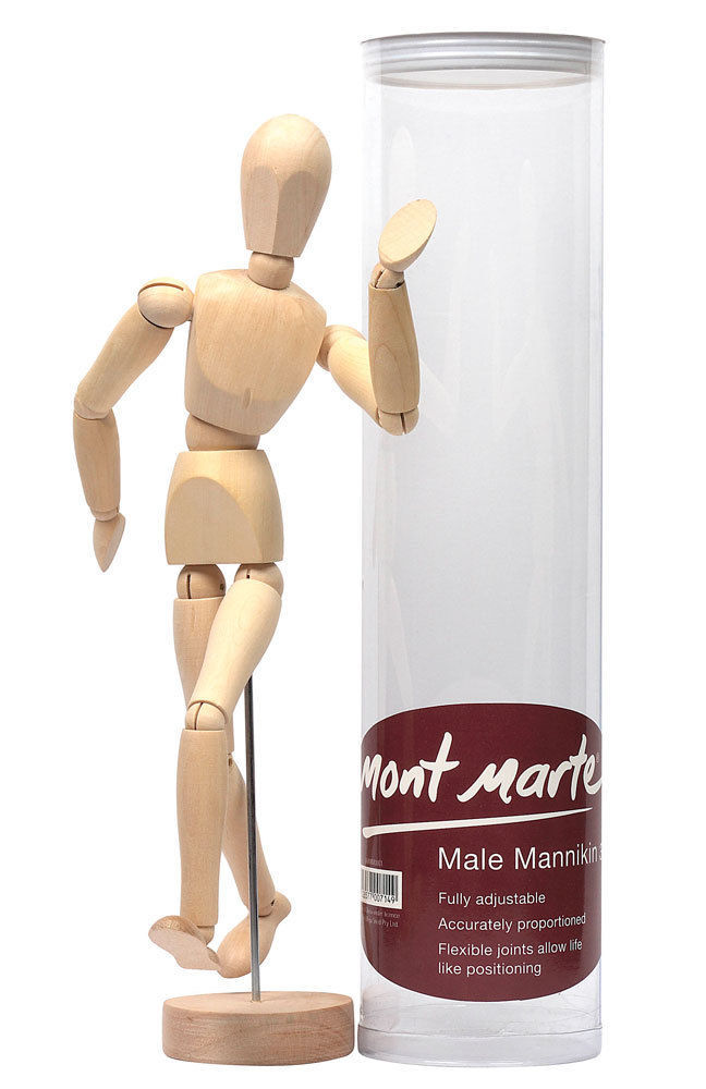 Picture of Mont Marte Wooden Manikin Male 30cm