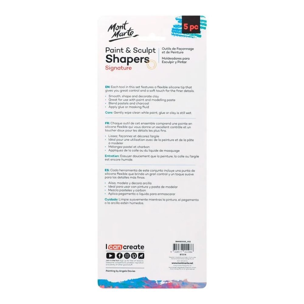 Picture of Mont Marte Paint & Sculpt Shapers 5pc