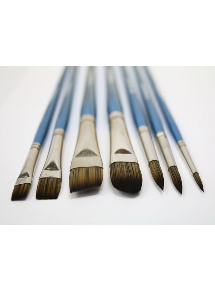 Picture of Mont Marte Oil Brushes In Wooden Box 7pc