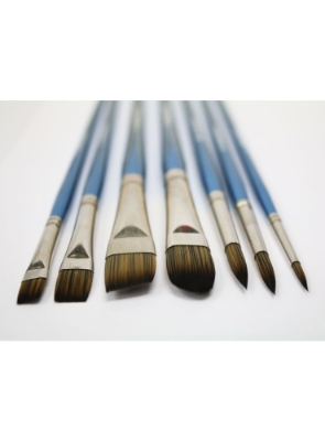 Picture of Mont Marte Oil Brushes In Wooden Box 7pc