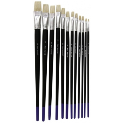 Picture of Mont Marte Studio Series Paint Brush Set Flat Sizes 1-12