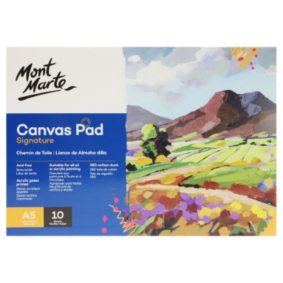 Picture of Mont Marte Canvas Pad A5 280gsm 10 Sheets