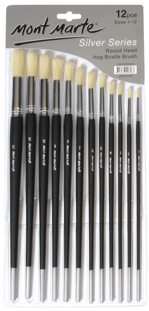 Picture of Mont Marte Studio Series Paint Brush Set Round Sizes 1-12
