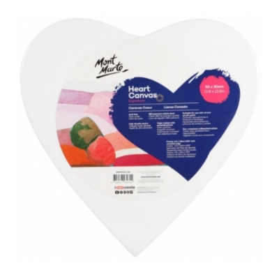 Picture of Mont Marte Canvas Heart Shaped 30cm