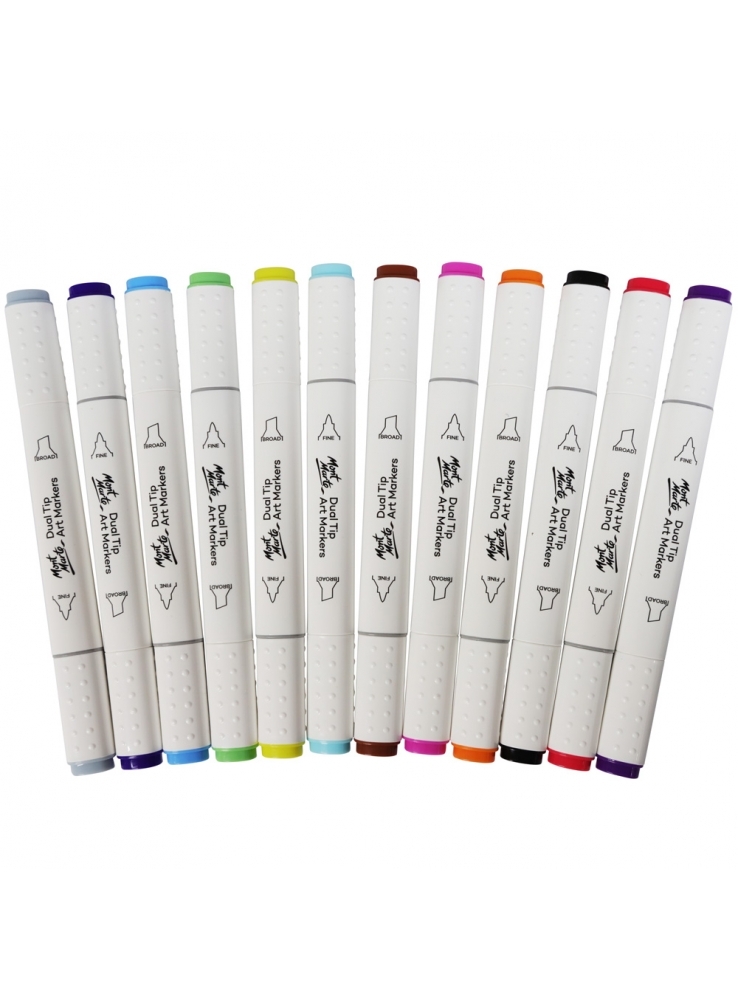 Picture of Mont Marte Premium Dual Tip Art Markers 12pc