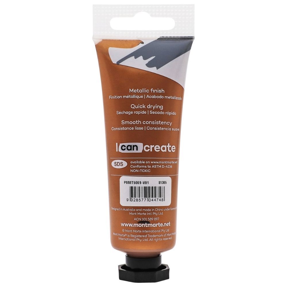 Picture of Mont Marte Metallic Acrylic Paint 50ml - Bronze