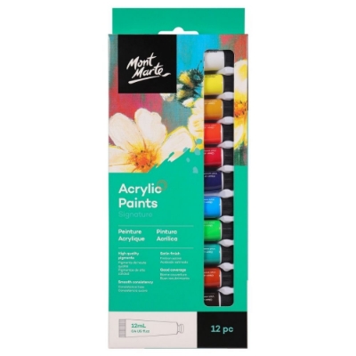 Picture of Mont Marte Acrylic Paints 12pc x 12ml