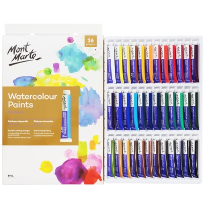 Picture of Mont Marte Premium Water colour Paint 8ml 36pc