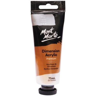 Picture of Mont Marte Dimension Acrylic Paint 75ml Tube - Silver