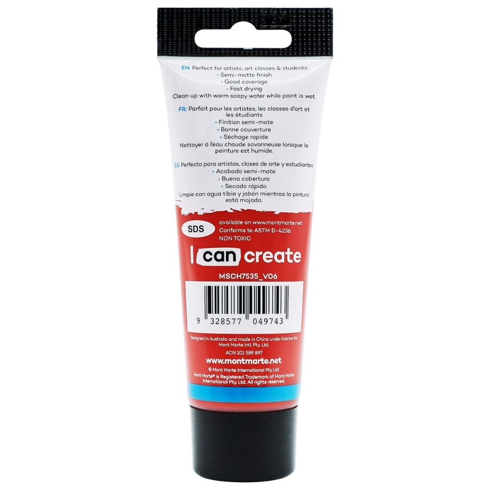 Picture of Mont Marte Signature Acrylic Paint 75ml Tube - Rose Madder