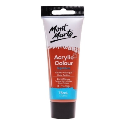 Picture of Mont Marte Signature Acrylic Paint 75ml Tube - Burnt Sienna