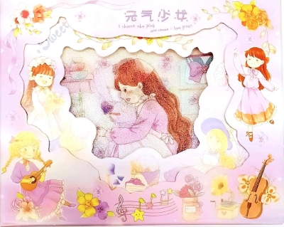 Picture of Printed Washi Sticker Set of 08 Pcs Multicolor