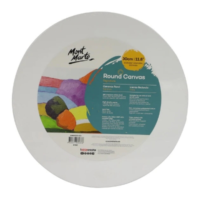 Picture of Mont Marte Round Canvas 30cm (11.8in) 2 PCS