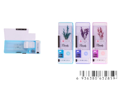 Picture of xiaolingjing 35222 Eternity Flower Pencil case and stationery box Double chember with Shapner