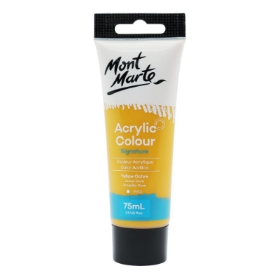 Picture of Mont Marte Signature Acrylic Paint 75ml Tube - Yellow Ochre