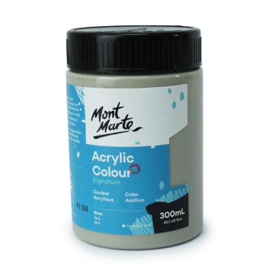 Picture of Mont Marte Signature Acrylic Paint 300ml Pot - Grey