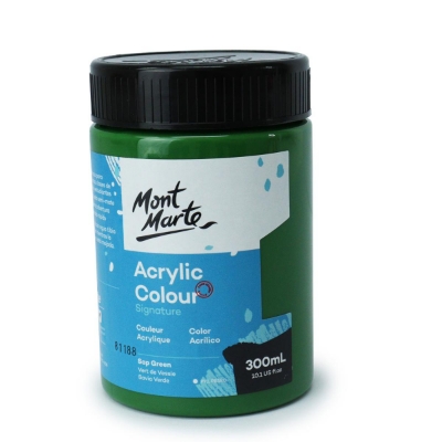 Picture of Mont Marte Signature Acrylic Paint 300ml Pot - Sap Green
