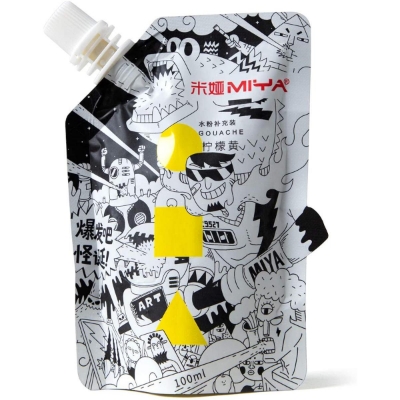 Picture of HIMI Gouache Refill 100ml CC Bag Yellow